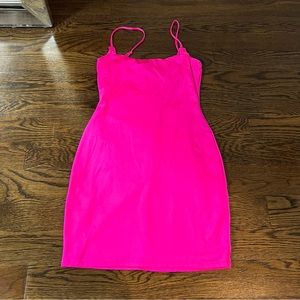 H:ours Hot Pink Body Con Dress Barbie Party